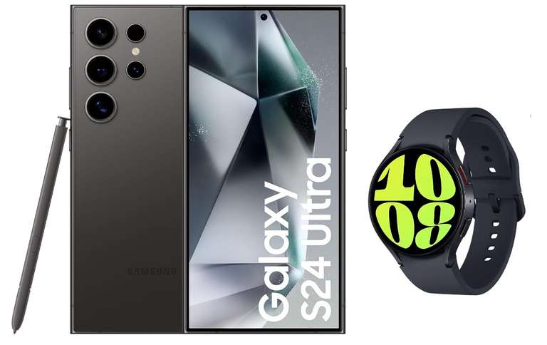 Oferta lanzamiento Samsung S24 Ultra 1TB, S24 y S24+ con Watch6 de regalo y Buds2 PRO por 4,9€ [Desde App]