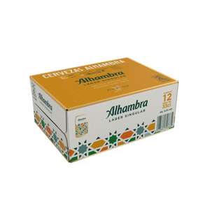 Cerveza Alhambra especial 12 latas 33cl 2x1 (+4,8€ en cheque regalo de Carrefour)