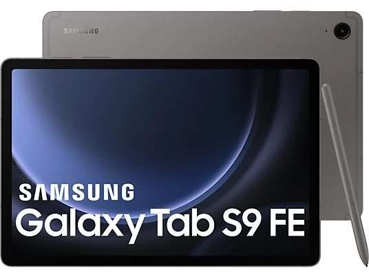 Tablet - Samsung Galaxy Tab S9 FE 5G, 128GB, 6GB RAM, Gris, 10.9", S Pen, WQXGA+, Exynos 1380, Android 13 (precio en carrito)