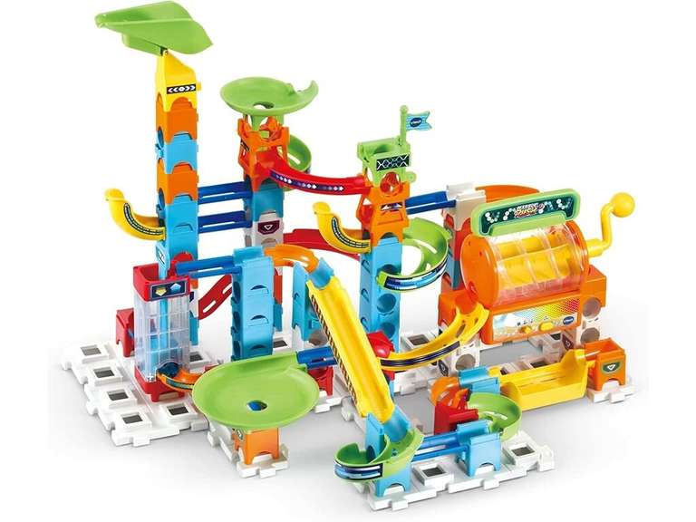 VTech - Marble Rush Deluxe Corkscrew Set, Circuito de canicas Interactivo, Juguete de construcción para niños +4 años, versión española