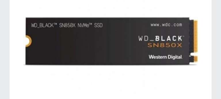 WD Black SN850X SSD 2 TB M.2 2280 PCIe Gen4 NVM