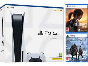 Sony Playstation 5 Chassis C + God Of War: Ragnarok + The Last Of Us: Parte 1