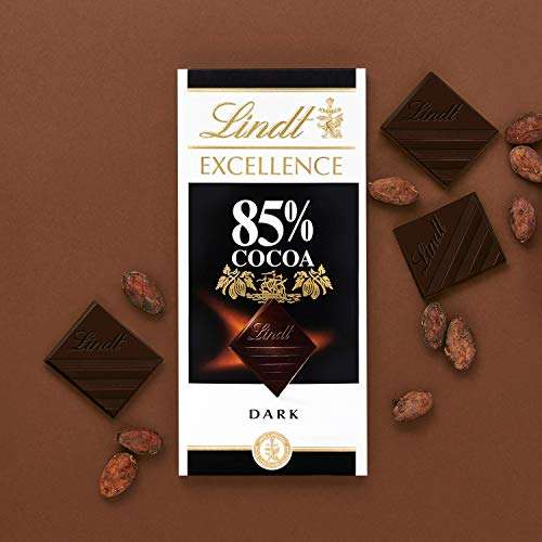 Lindt - Tableta Excellence 85% Cacao 100 g (Paquete de 4)