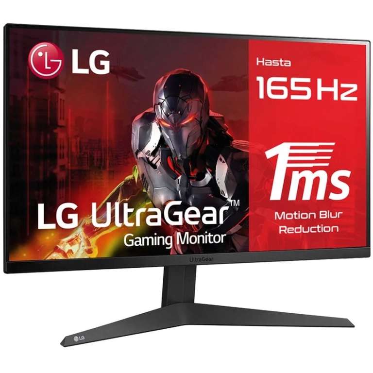 Monitor Gaming LG Ultragear 24" FHD 165Hz 1ms FreeSync Premium (opción de 107,90€ ud. si compras 2)