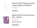 Redmi Pad PRO (6Gb 128Gb) + Cargador 33W (185€ con Mi Points)