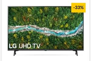 TV LED 43" - LG 43UP77006LB, UHD 4K, QuadCore, webOS 6.0, Smart TV, Asistentes de voz, AI Sound