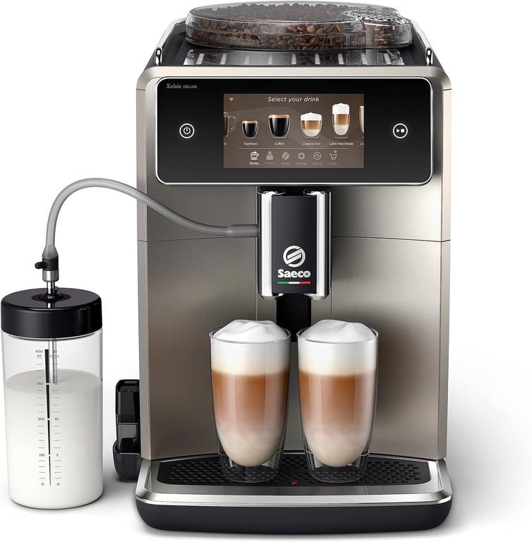 Saeco Xelsis Deluxe Cafetera Superautomática – Wi-Fi Integrado, 22 Variedades de Café personalizables