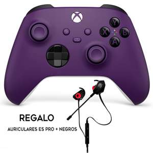 Mando Inalámbrico Xbox Astral Purple + Auriculares Gaming ES PRO + Negros
