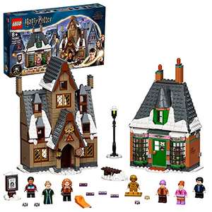 LEGO 76388 Harry Potter Visita a la Aldea de Hogsmeade, Las Tres Escobas, Juguete 20 Aniversario, Mini Figura Dorada Ron Weasley