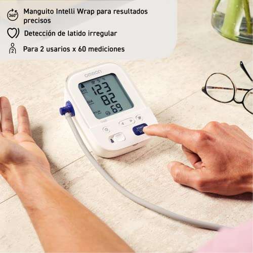 OMRON X3 Comfort Tensiómetro de Brazo digital, Máquina de presión sanguínea para el control de la hipertensión, validado clinicamente.
