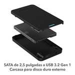 Carcasa USB 3.2 Gen 1 para Discos Duros SATA SSD/HDD de 2,5" - SABRENT