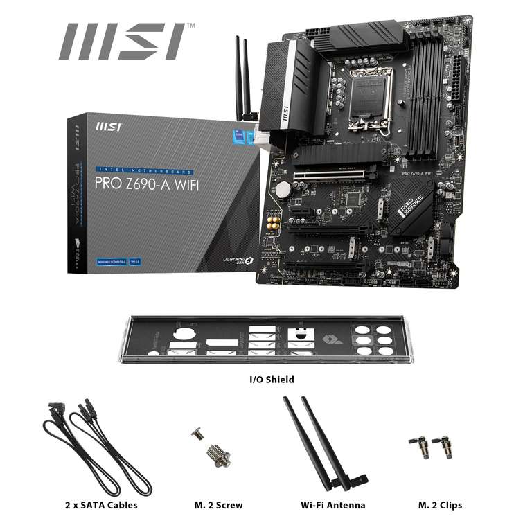MSI PRO Z690-A WIFI Placa Base, ATX - Intel Core 12th Gen, LGA 1700