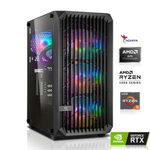 GAMING PC |RTX 4060 Ti 8GB DLSS 3 | AMD Ryzen 5 5600 6x3.50 GHz | 16GB DDR4 | 512GB M.2 SSD | be quiet! 750W - 80 +