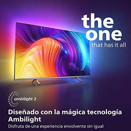 Philips 65PUS8517/12 LED Android TV 4K UHD 65" con Ambilight en 3 Lados,