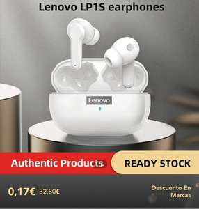 Auriculares Lenovo LP1s con funda de regalo desde la app de Fanno