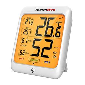 ThermoPro TP53 Termómetro Higrómetro Digital Medidor de Humedad y Temperatura de Interior Termohigrómetro
