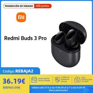 Redmi Buds 3 Pro, Auriculares con Cancelación de Ruido