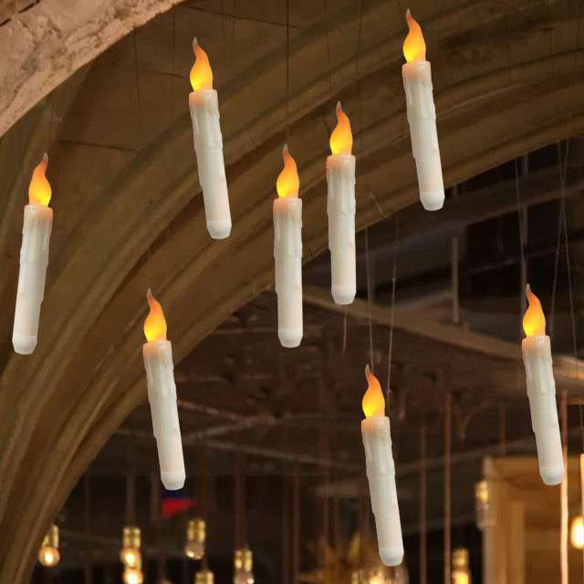 6 velas flotantes led, decoración Halloween / harry potter