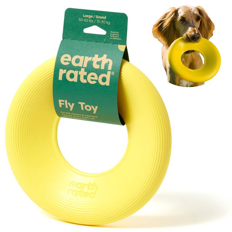 Earth Rated Juguete de Disco Volador para Perros, Juguete Interactivo de platillo Volador para Perros Adultos y Cachorros, Grande