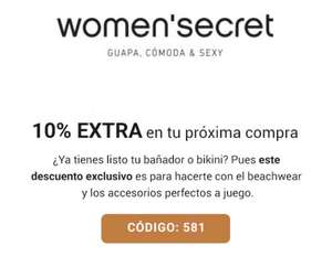 10% extra Women Secret