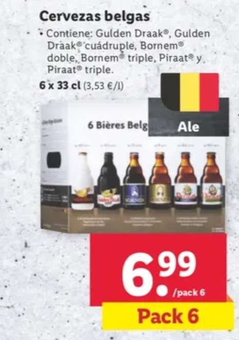 Pack de 6 Cervezas Belga - A PARTIR DEL JUEVES DIA 27