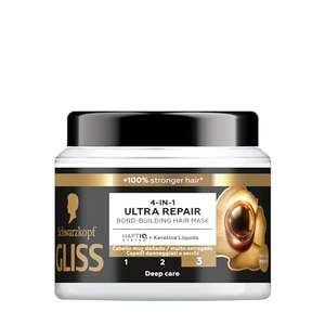 Schwarzkopf Gliss Mascarilla Ultimate Repair, 400 ml, para cabello muy dañado, Gama ultra reparación (Amazon Fresh)