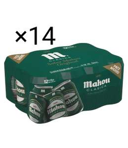 ×168 latas de mahou clasica (0.36€ unidad) (recogida gratis en tienda)