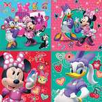 Maleta con 4 Puzzles Progresivo de Educa de Minnie Ayudantes Felices Mickey and The Roadster
