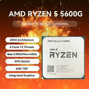 AMD-procesador de escritorio Ryzen 5, 5600G, 3,9 GHz, 6 núcleos, 12 hilos