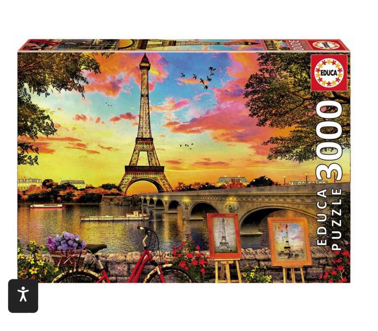 EDUCA BORRAS Puzzle 3000 piezas puesta de sol en París