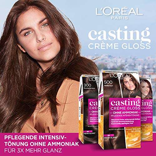 Tinte L'Oréal Paris casting Creme Gloss Color Care pelo, 500 marrón claro.