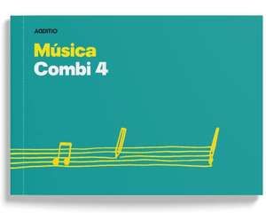Cuaderno de música Combi 4 pentagramas 20mm + anotaciones - verde