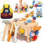 Juguetes educativos Montessori Caja Herramientas de madera Manualidades 2 modelos disponibles Bricolaje y montaje de vehículos