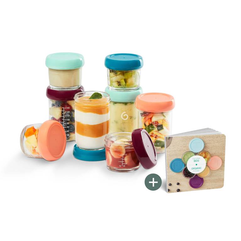 Set de 8 Tarros de Cristal Babymoov Babybols (20,14€ con -15% Lista nacimiento)