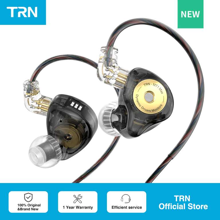 TRN MT1 Max, Auriculares dinámicos tipo monitor con 4 ecualizaciones - precio mínimo