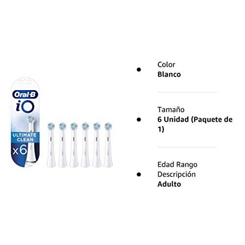 6x Cabezales Oral-B iO Ultimate Clean + Enjuage Bucal o Cepillo Manual Oral-B