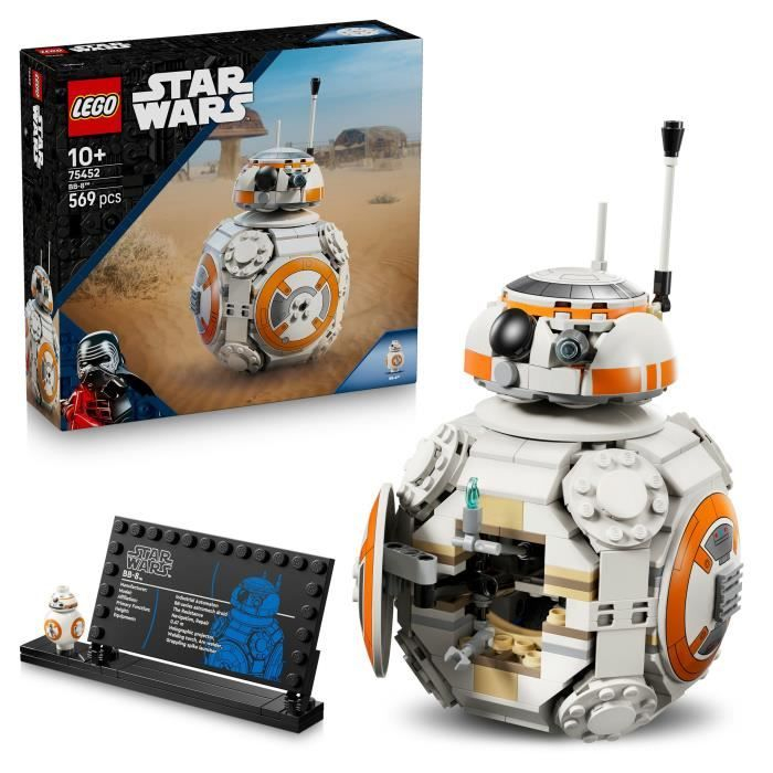 Droide Astromecánico BB-8 / LEGO Star Wars 75379 R2-D2 Figura Articulada de Droide de Juguete