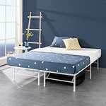 Zinus 35 cm, Base para colchón sin montaje SmartBase, estructura de cama metálica, almacenamiento debajo de la cama, 135 x 190 cm, blanco