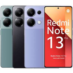 Xiaomi Redmi Note 13 Pro 4G - 8/128GB, 6.67" 1.5K AMOLED 120Hz, Helio G99 Ultra, Cámara de hasta 200MP, 5100mAh, 67W - Smartphone