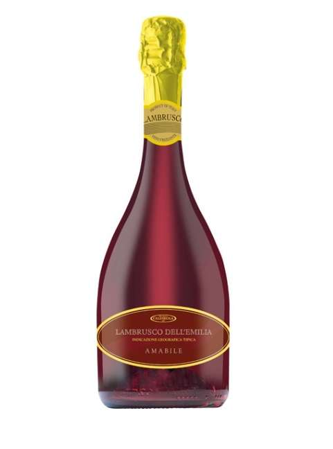 Vino rosado Lambrusco dell'Emina Italia botella 75 cl
