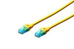 Cable de red Digitus Cat5e 1m Amarillo (2m 0,89€)