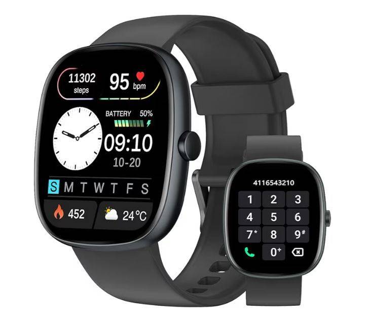 Smartwatch HUAKUA con llamadas bluetooth, pulsómetro, monitor d sueño, whatsapp notificación, 113+ deportivos modos, IP68 en varios colores