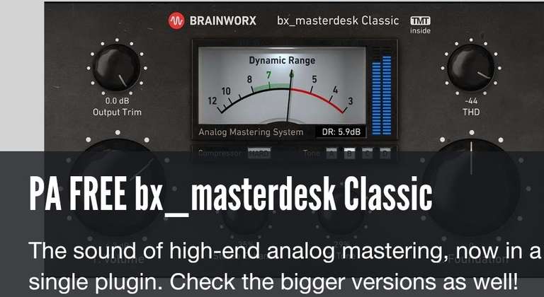 PLUGIN VST para Mastering Masterdesk Classic