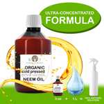 Aceite de Neem Ultraconcentrado Orgánico al 100%, prensado en frío aliado natural para piel, cabello , mascotas y plantas.