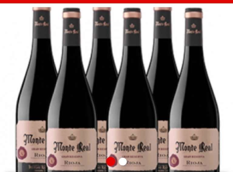 6 botellas de Monte Real Gran Reserva 2014 a 59.94 euros [ Envio gratis ]