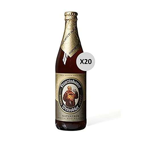 Franziskaner Hefe-Weissbier Naturtrüb - 20 Botellines x 50 cl - 5% Volumen de Alcohol