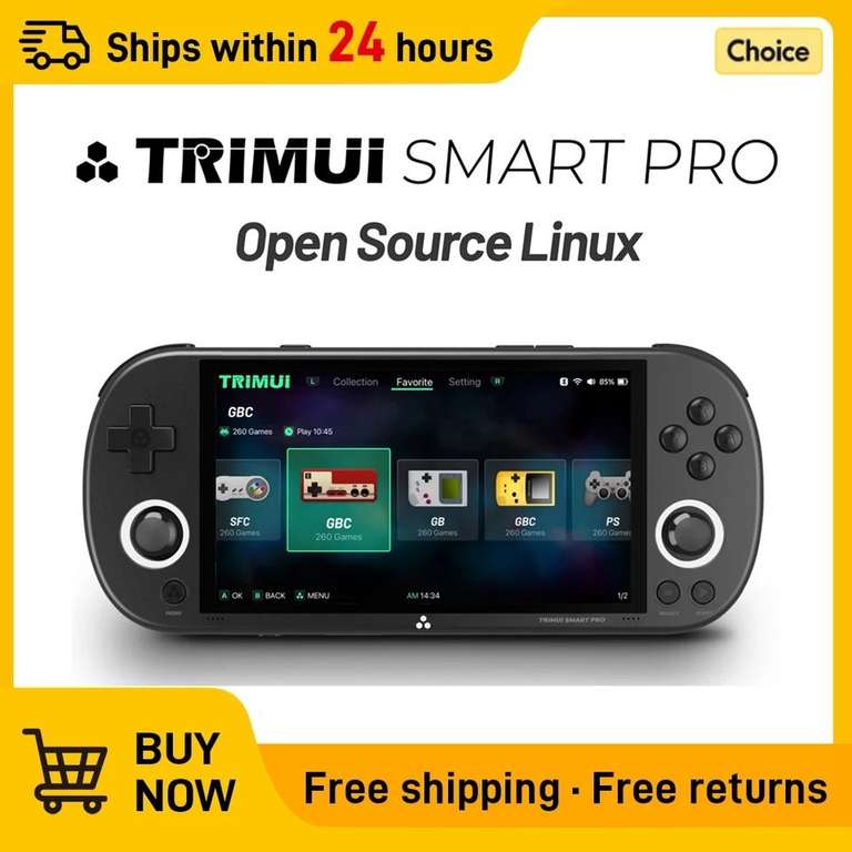 Trimui Smart Pro - Consola Retro (+4€ con 64GB juegos)