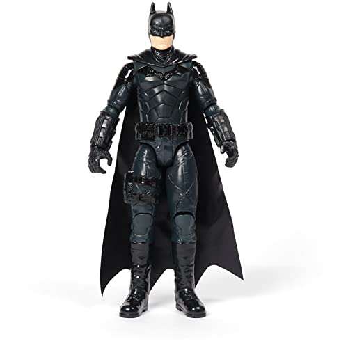 dc comics The Batman - Figura Batman 30 CM Muñeco Batman 30 cm Articulado con Capa de Tela - Estilo y Detalles Oficiales de la Película