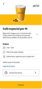 Café especial a 1€ en McDonald's