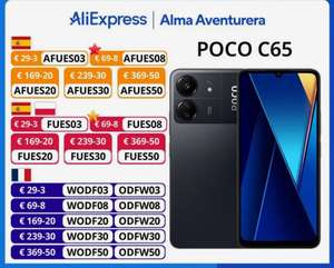 Smartphone POCO C65 MediaTek Helio G85, 6Gb y 128 GB